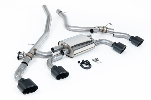 Range Rover Sport P440/460/510/550e L461(Hybrid) - Axle Back System (Valved) with Cerakote Black Ovals