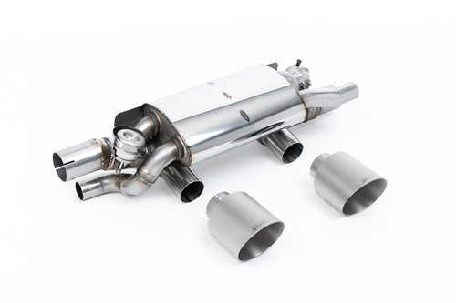 Porsche 991.2 3.0 T/S/GTS - Rear Silencer with Brushed Titanium Tips