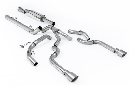 Ford F150 5.0 V8 Supercrew - Road+ Cat-Back with Dual Brushed Titanium Tips