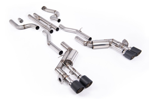 Chevrolet Camaro SS Gen 6 - H-Pipe Valved Cat-Back System with Quad Carbon Tips