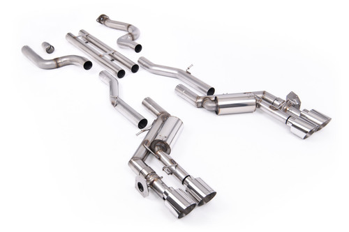 Chevrolet Camaro SS Gen 6 - Unbalanced Straight Center Valved Cat-Back System with Polished Tips