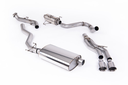 Toyota Tacoma 2.4L Turbo Hybrid - Resonated Catback with 2 x GT-100 Polished Tips