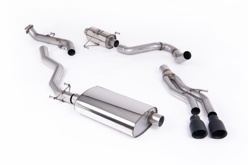 Toyota Tacoma 2.4L Turbo Hybrid - Resonated Catback with 2 x GT-100 Cerakote Black Tips