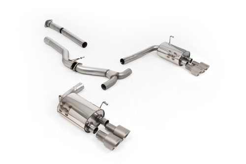 Subaru Impreza WRX VB 2.4T Boxer (USDM Only) - Non-Resonated Cat-Back (Louder) with Brushed Titanium Tips