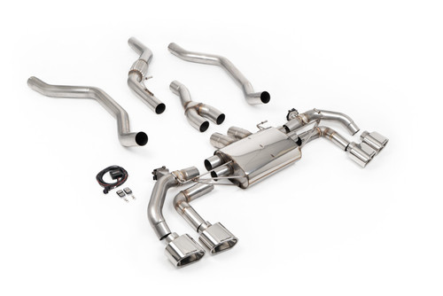 Range Rover Sport P400 L461 3.0 - Valved Cat Back with Cerakote Polished Oval Tips
