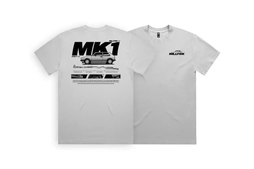 Milltek Tee Grey (VW Golf Mk1) - 3XL