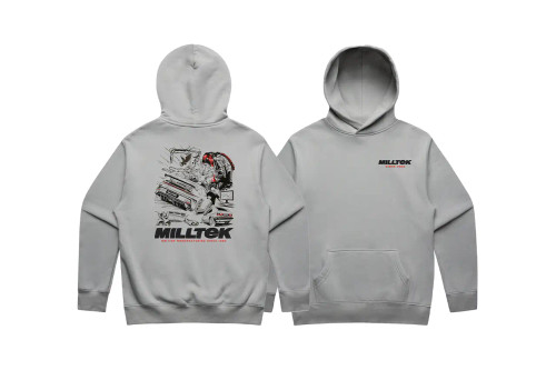 Milltek Light Grey Hoodie (Summer Edition) - XS