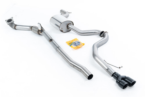 VW Jetta MK6 GLI 2.0T TSI - Resonated Turbo-Back Exhaust System with Catalyst Delete