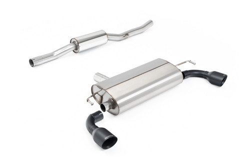 VW Golf MK4 R32 - V2 Resonated with Brushed Titanium Slash Cut Tips