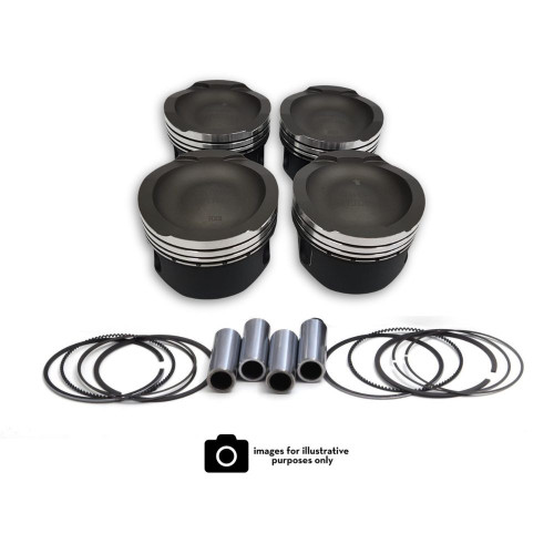 Fiat 1.4L 16v T-JET Wossner Piston kit (Hard Anodised Crown Coating)