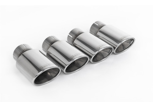 Audi TTS MK3 - Resonated (Quieter) Cat-Back Exhaust System with Polished Oval Tips