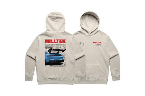 Milltek Faded Bone Hoodie (Porsche) - XXL