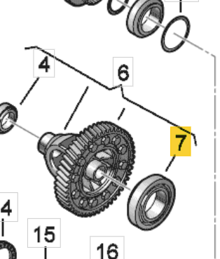 Taper roller bearing For QDF34R