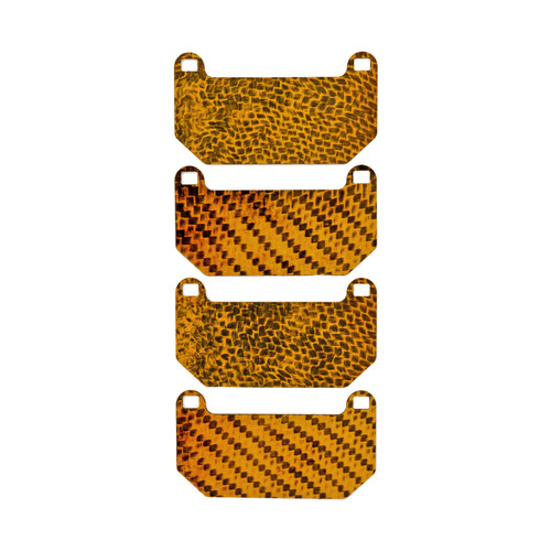 HEL Carbon Fibre Brake Pad Shims for Seat Ateca KH with Brembo calipers and 370mm discs 2020-on