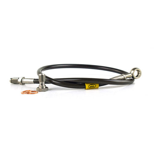 HEL Braided Brake Lines - Classic Mini Left Hand Drive Brake Master to T - Single Line System