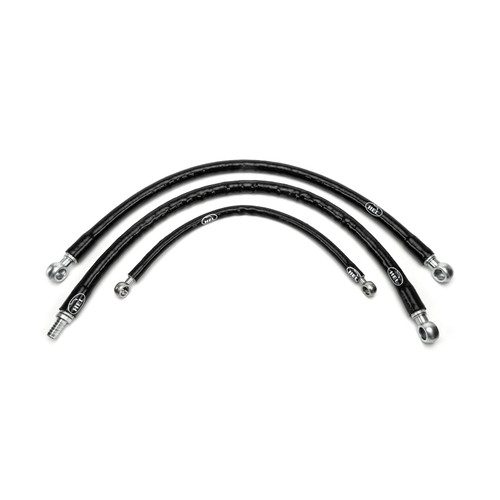 Turbo Oil Feed, Water Feed and Water Return Lines for Nissan Skyline R32, R33 GTS-T with Garrett GT Series Turbo HEL Stainless Steel Braided