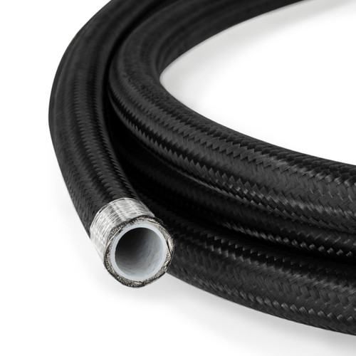 HEL AN10 PTFE Black Nylon Braided Fuel Oil Hose Line