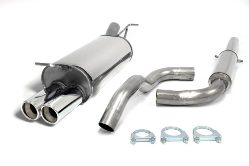 Jetex 41-HR Exhaust Half System 63.5mm Twin Round 80mm Golf MK4