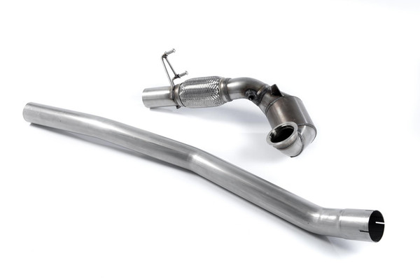 Milltek Exhausts - Large Bore Downpipe and Hi-Flow Sports Cat SSXVW283 For Seat Leon Golf MK7