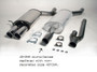 Jetex 42-H9TR Exhaust Half System (non-resonated with racepipe) 63.5mm Twin Round 80mm A4 B5
