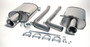 Jetex 44DB4R Exhaust Back Boxes 63.5mm Round 100mm L+R A4 B6