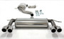Jetex 40DH6DR Exhaust Half System 76.5mm Twin Round 80mm Quad Leon 1P
