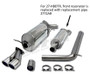 Jetex 27-HBDTR Exhaust Half System (non-resonated with racepipe) 63.5mm Twin Round 80mm Fabia 5J