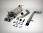 Jetex 41-HTR Exhaust Half System (non-resonated with racepipe) 63.5mm Twin Round 80mm Golf MK4