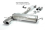 Jetex 41-HCTR Exhaust Half System (non-resonated with racepipe) 70mm Oval 85/150mm Golf MK4