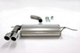 Jetex 40-B5DR Exhaust Back Box 76.5 + 63.5mm Twin Round 80mm Golf MK6