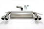 Jetex 40DB5DR Exhaust Back Box 76.5 + 63.5mm Twin Round 80mm Quad Golf MK6