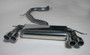 Jetex 40DH7DTR Exhaust Half System (non-resonated with racepipe) 76.5mm Twin Round 80mm Quad Scirocco MK3