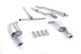 Mini Cooper S R55 Clubman - Resonated (Quieter) Cat-Back Exhaust System with Polished Dual JET Trims