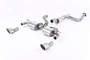 Ford Focus MK2 RS - Resonated (Quieter) Cat-Back Exhaust System with Dual DTM Trims