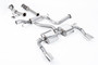Ford Focus MK2 RS - Resonated (Quieter) Turbo-Back Exhaust System with Hi-Flow Sports Catalyst & Dual DTM Trims