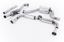 VW Golf GTI MK6/Scirocco R - Resonated (Quieter) Turbo-Back Exhaust System with Hi-Flow Sports Catalyst & Dual GT100 Trims