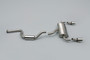 Ford Focus MK2 RS - Resonated (Quieter) Cat-Back Exhaust System with Dual DTM Trims
