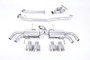 Nissan GT-R R35 - Non-Resonated Primary Cat-Back Exhaust System with Quad Brushed Titanium Trims