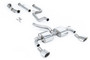 Ford Focus MK2 RS - Non-Resonated Turbo-Back Exhaust System with Catalyst Delete