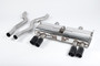 BMW E90/E92 M3 - Cat-Back Exhaust System with Quad Ceramic Black Trims
