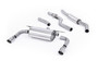 BMW F30 328i M Sport - Resonated (Quieter) Cat-Back Exhaust System with Twin Polished Trims