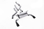 Cat-Back Exhaust System with Road Rear Silencer & Ceramic Black Tips