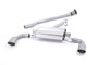 Toyota GT86/Subaru BRZ - Non-Resonated (Louder) Secondary Cat-Back Exhaust System with Brushed Titanium Trims
