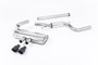 Ford Focus MK3 ST 5 door Hatchback - Part Resonated Cat-Back Exhaust System with Black Velvet Tips
