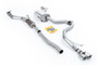 VW Jetta MK6 GLI 2.0T TSI - Resonated (Quieter) Turbo-Back Exhaust System with HJS Catalyst with Twin Polished Tips