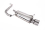 Ford Fiesta MK7 Duratec & Zetec-S - Front Pipe-Back System with Twin 80mm GT80 Trims (For Milltek Cat/Cat-Delete)