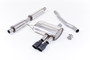 Mini Cooper S F56 - Resonated (Quieter) Cat-Back Exhaust System with Cerakote Black Tips