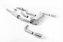 BMW 4 Series F32 428i Manual - Resonated (Quieter) Cat-Back Exhaust System with Polished Trims (For 435i M Sport Valance)