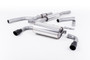 BMW 4 Series F32 428i Manual - Resonated (Quieter) Cat-Back Exhaust System with Cerakote Black Trims (For 435i M Sport
