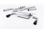 BMW 4 Series F32 428i Auto - Non-Resonated (Louder) Cat-Back Exhaust System with Cerakote Black Trims (For 435i M Sport